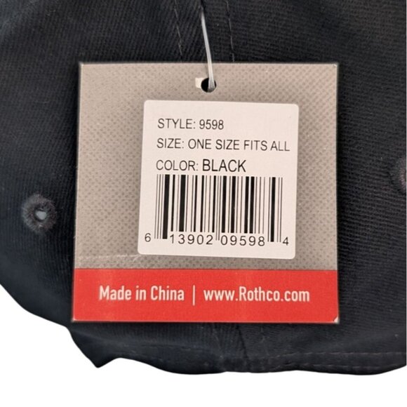 Rothco Vietnam Veteran Vet Hat Cap Black Embroidered Adjustable - Picture 7 of 8